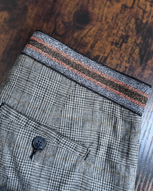 Pantalon Five Jeans Maura cigarette gris Prince de Galles