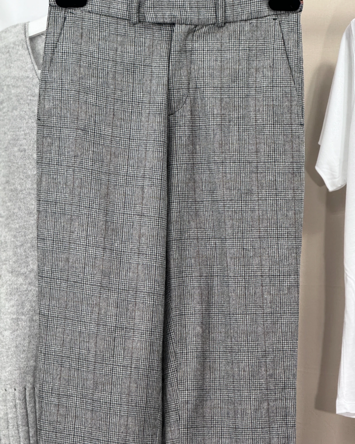 Pantalon Five Jeans Maura cigarette gris Prince de Galles