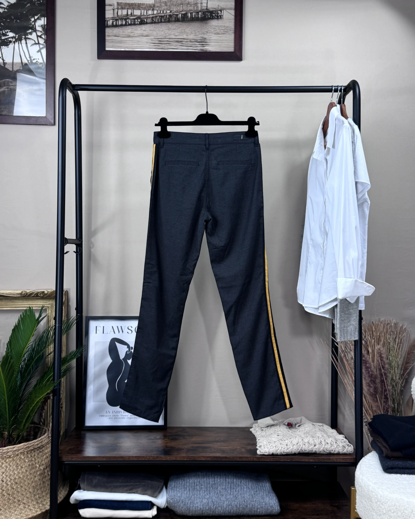 Pantalon Five Jeans Carly cigarette gris anthracite