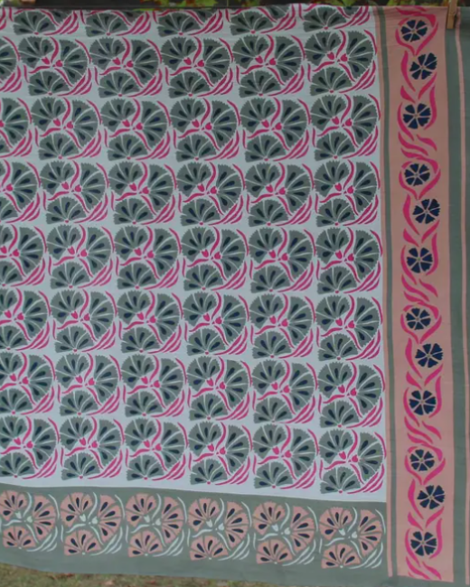 Foulard Les Belles Vagabondes Carré Coton Bio 100x100cm