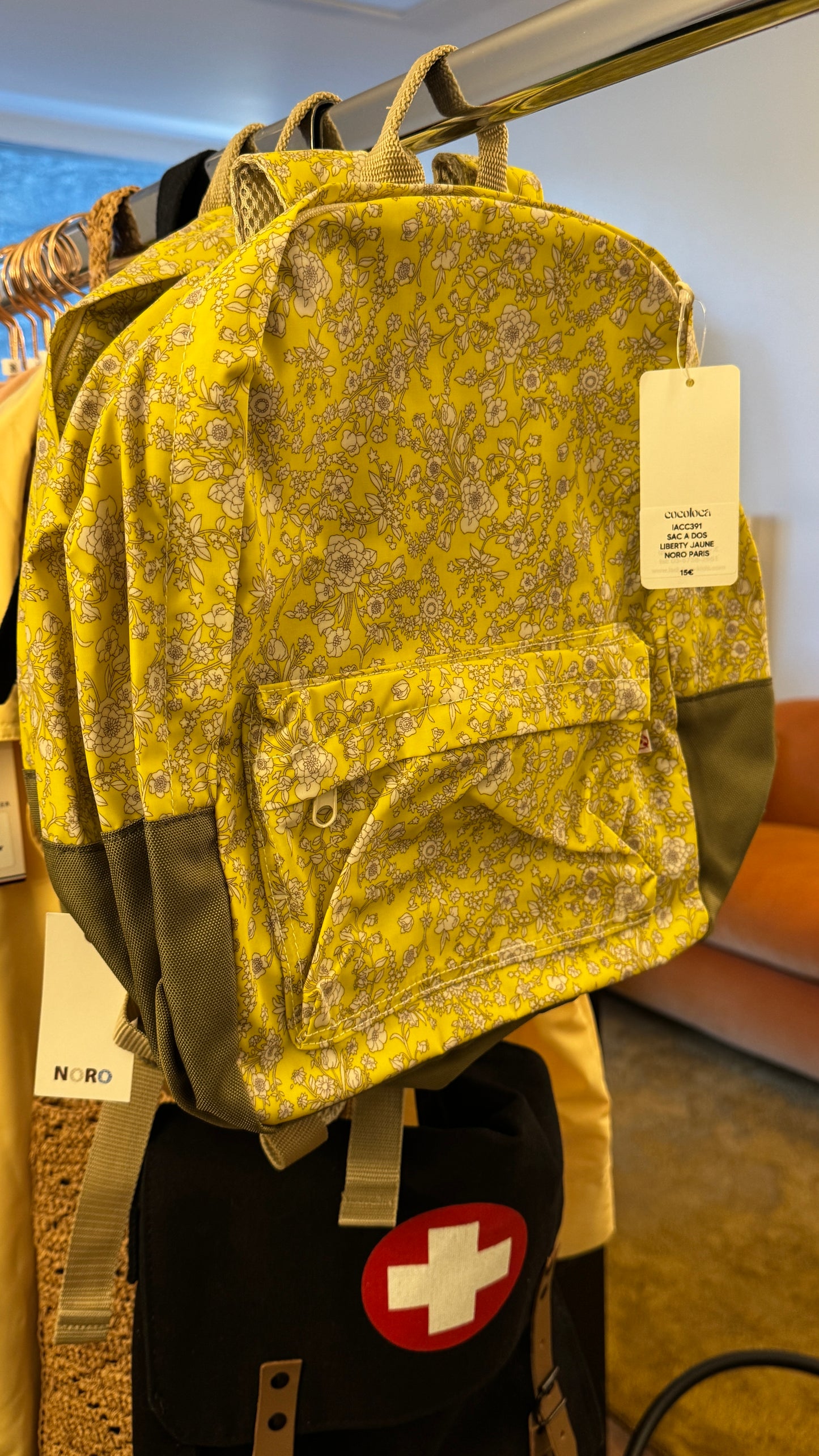 Sac à dos Noro Paris Liberty jaune