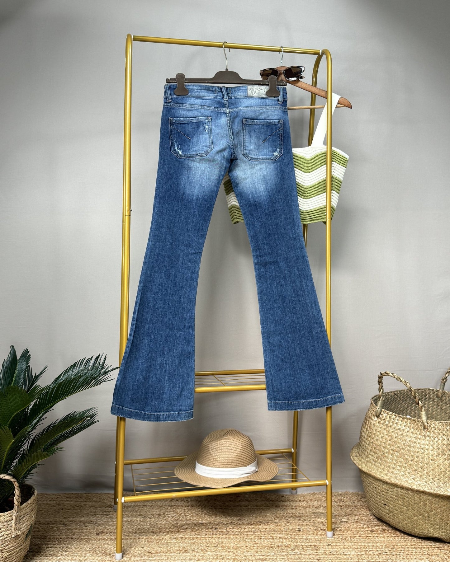 Jean Bray Joni flared bleu denim délavé