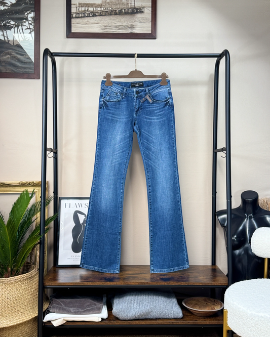 Jean Corléone Bayan bootcut bleu denim