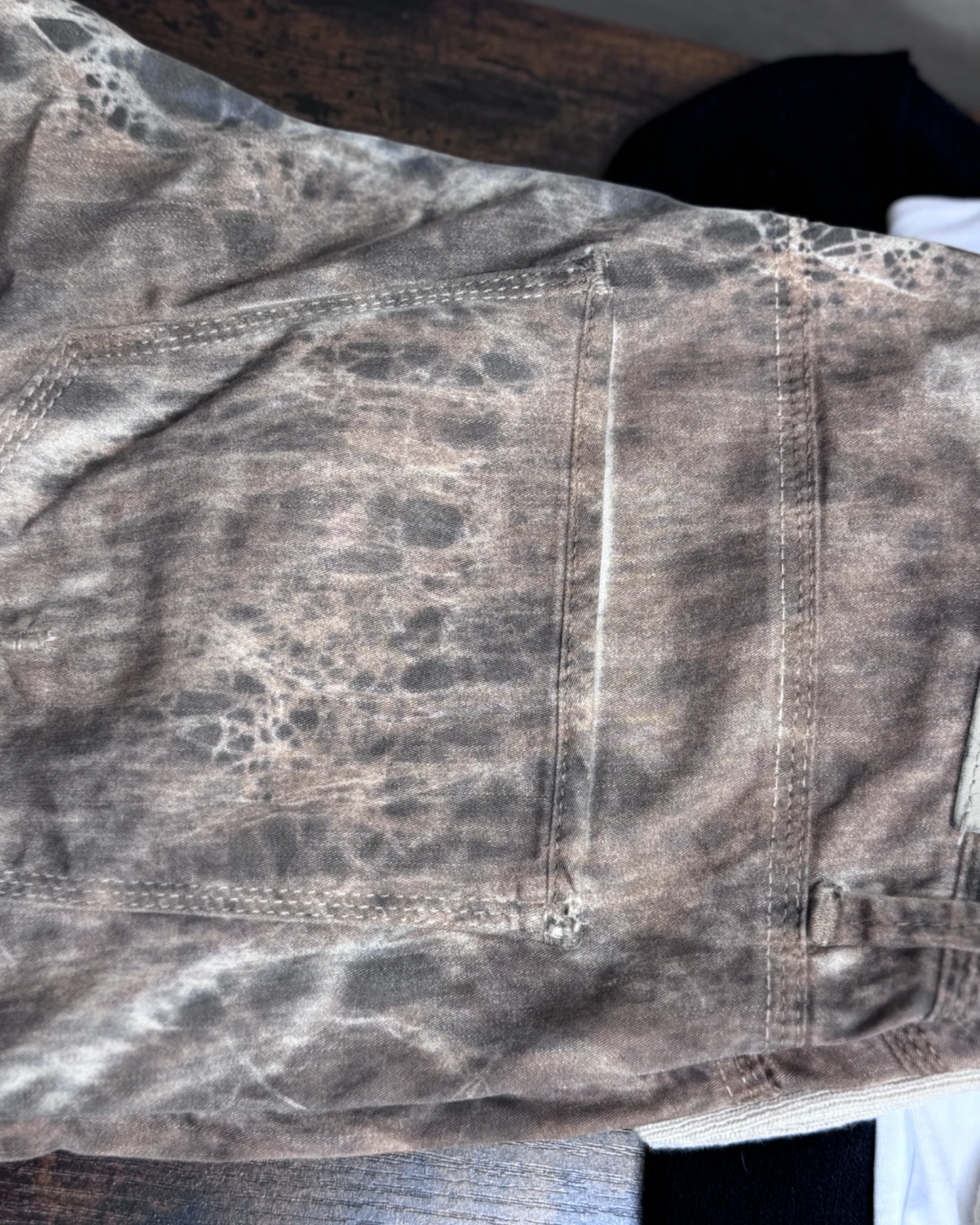 Jean Bray slim beige effet fumée