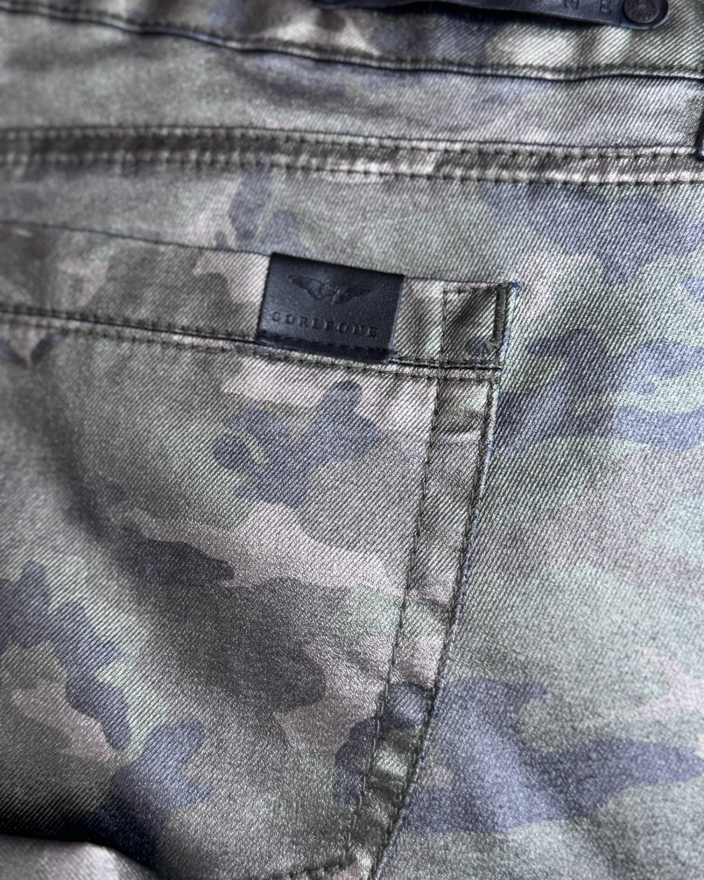 Pantalon Corleone slim camouflage kaki