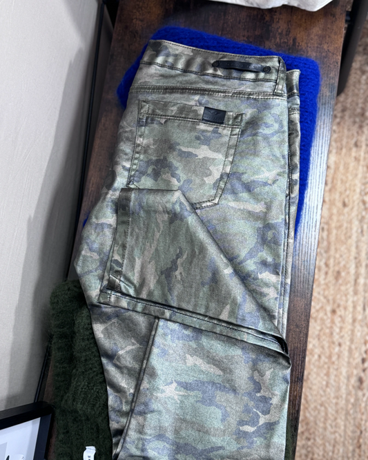 Pantalon Corleone slim camouflage kaki