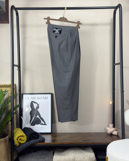 Pantalon Corleone Boston à pinces gris anthracite