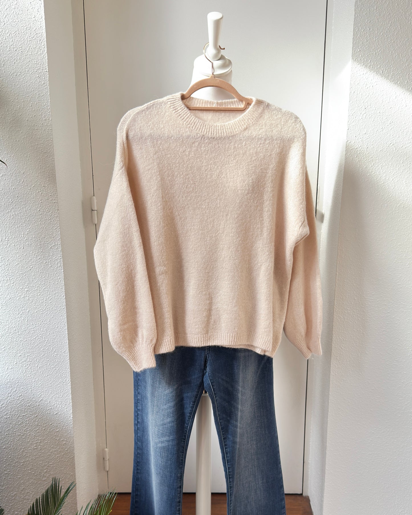 Pull manches longues Alpaga divers coloris en Taille unique écru