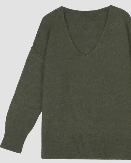 Pull Livya manches longue col V oversize TU