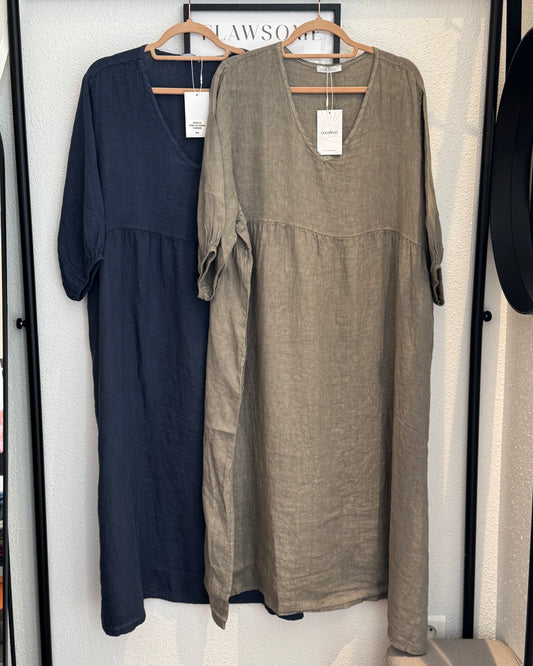 Robe en lin oversize