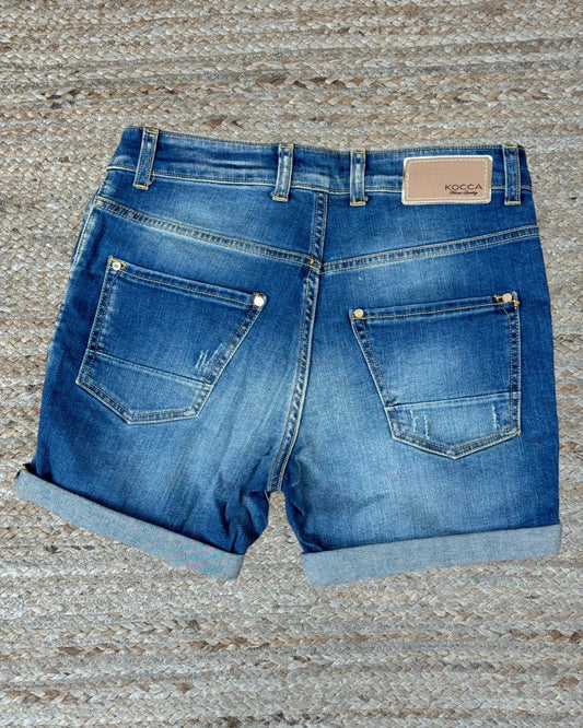 Short Jean Kocca bleu effet used