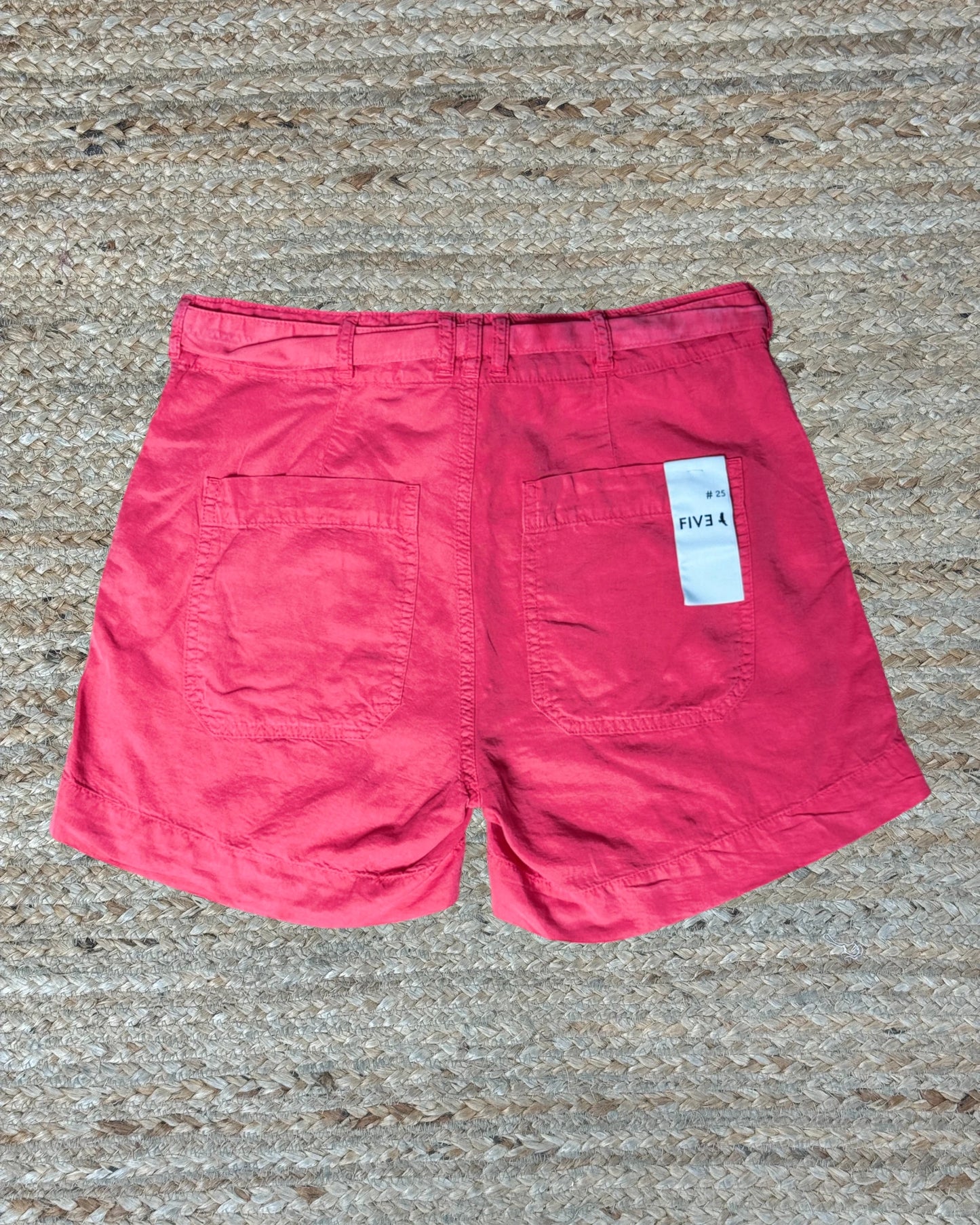 Short Five Jeans Félicie Tencel framboise