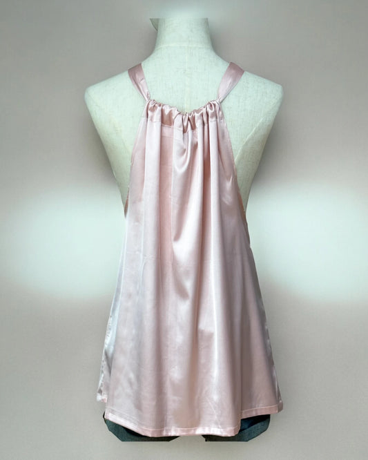Top Bohème en satin Elizabeth vieux rose TU