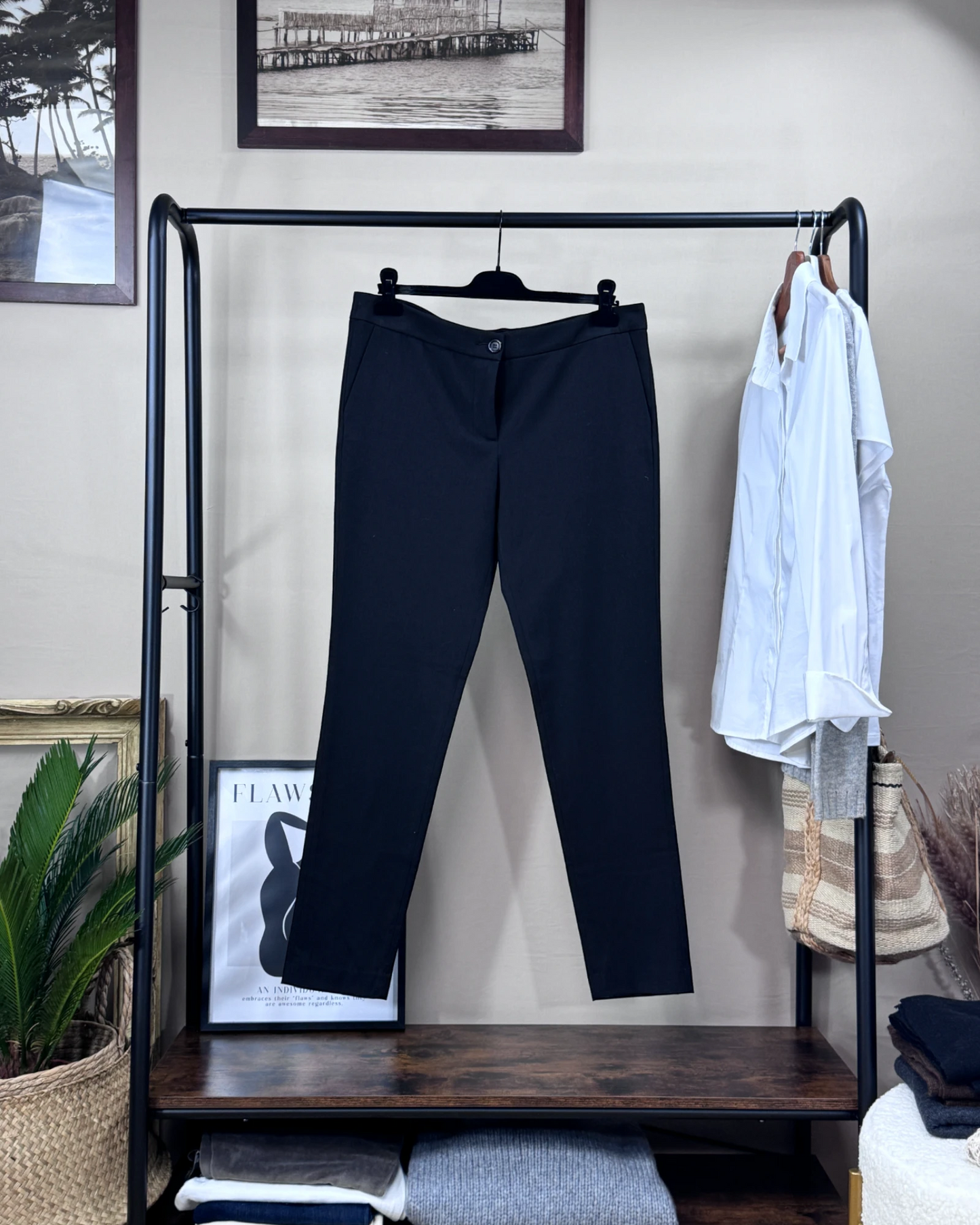 Pantalon cigarette Bray noir