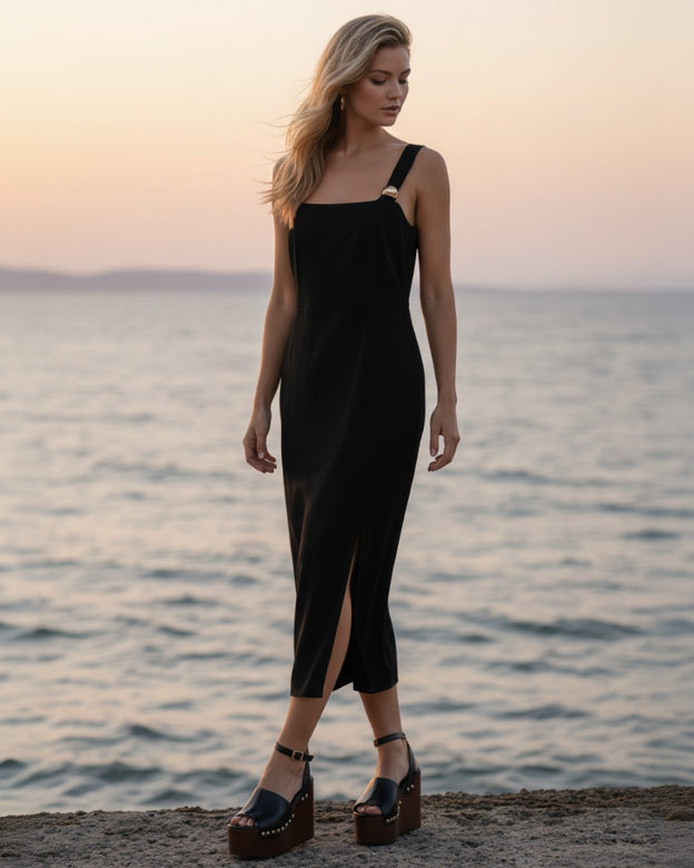 Robe Midi Manila Noire – An'ge