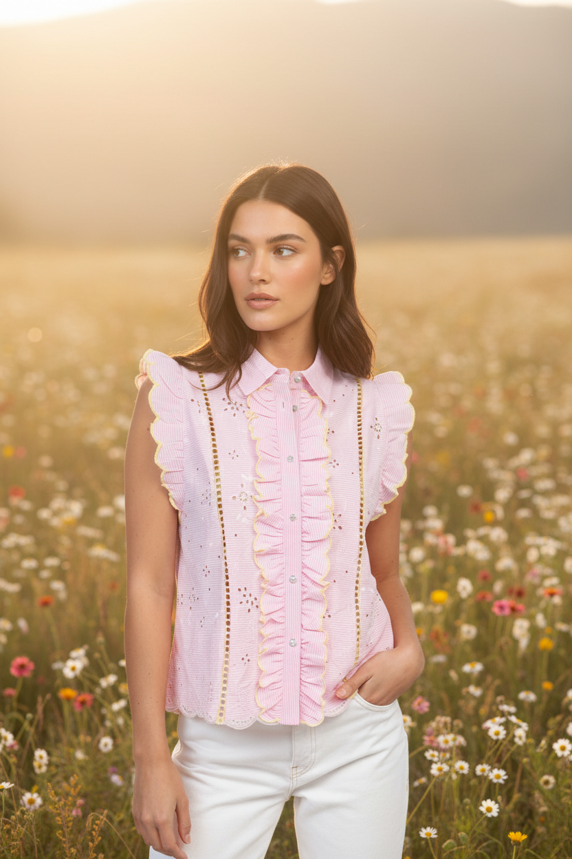 Chemise Sileon Rose – An'ge