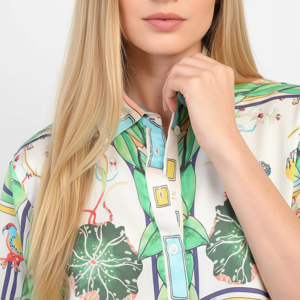 CHEMISE SILVALY Naturalia ciel - An'ge