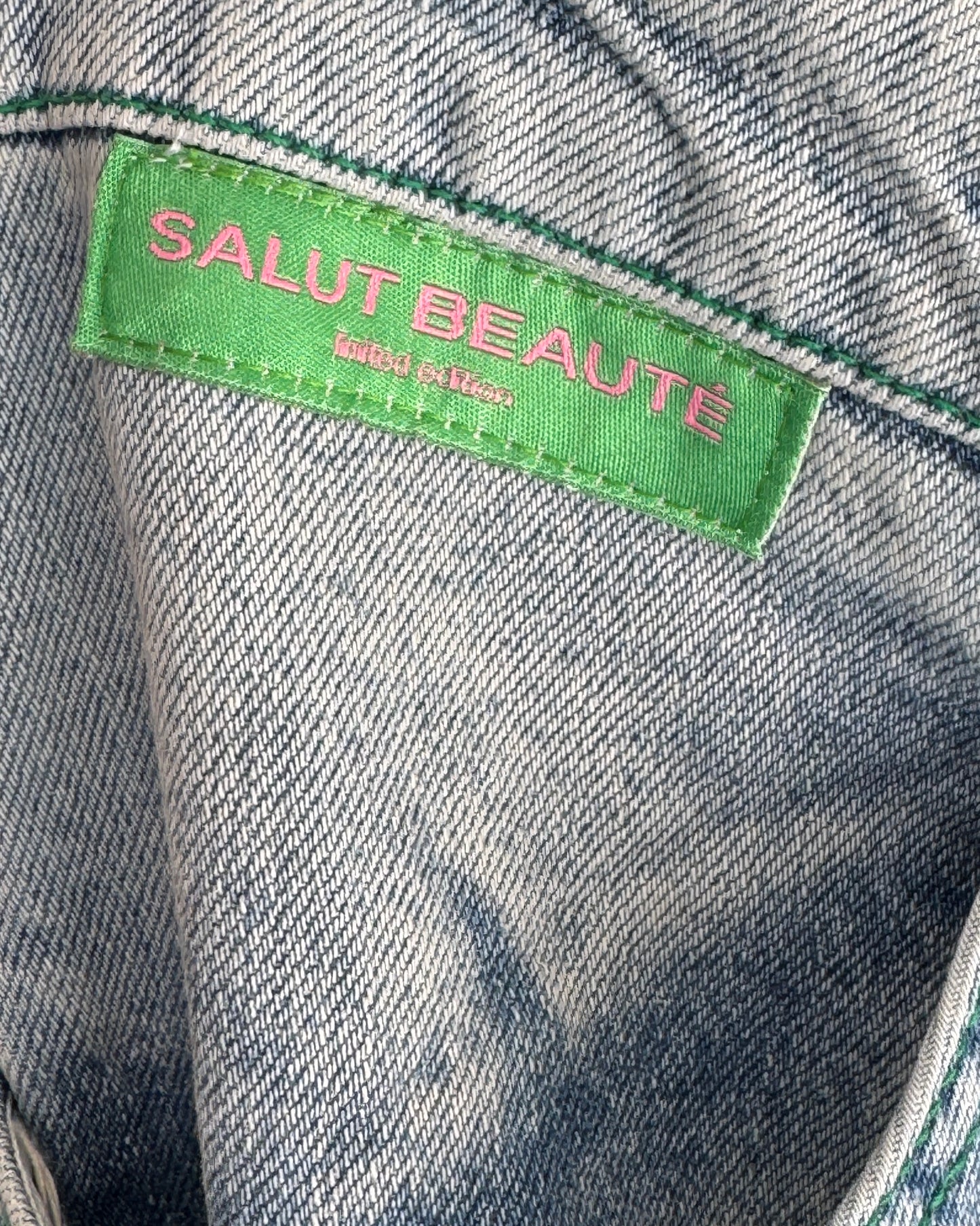 Jean bleu délavé "sublimateur de fessier" wide legs - Salut Beauté