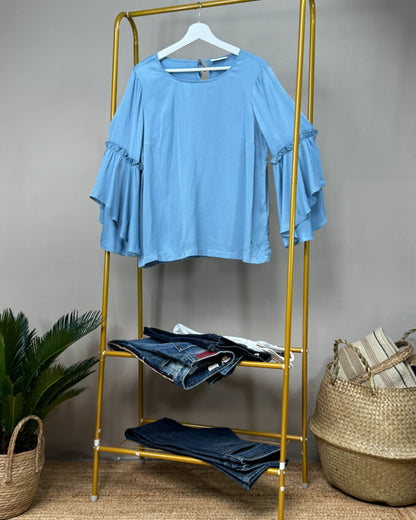 Blouse Mos Mosh Pensée bleue vintage