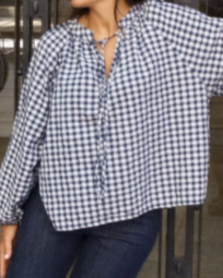 Blouse Matilde Vichy Marine