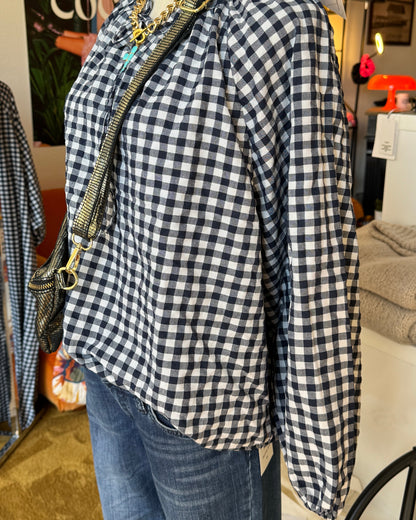Blouse "Matilde" Vichy Marine set