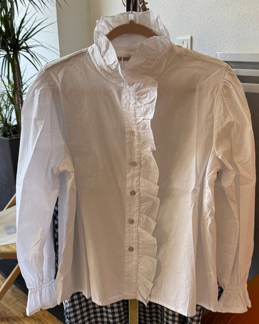 Blouse à dentelles "Gala" blanche