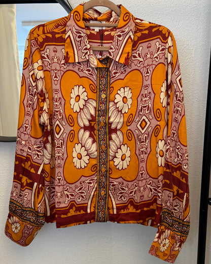 Chemise Sarilana Vitali Orange – An'ge