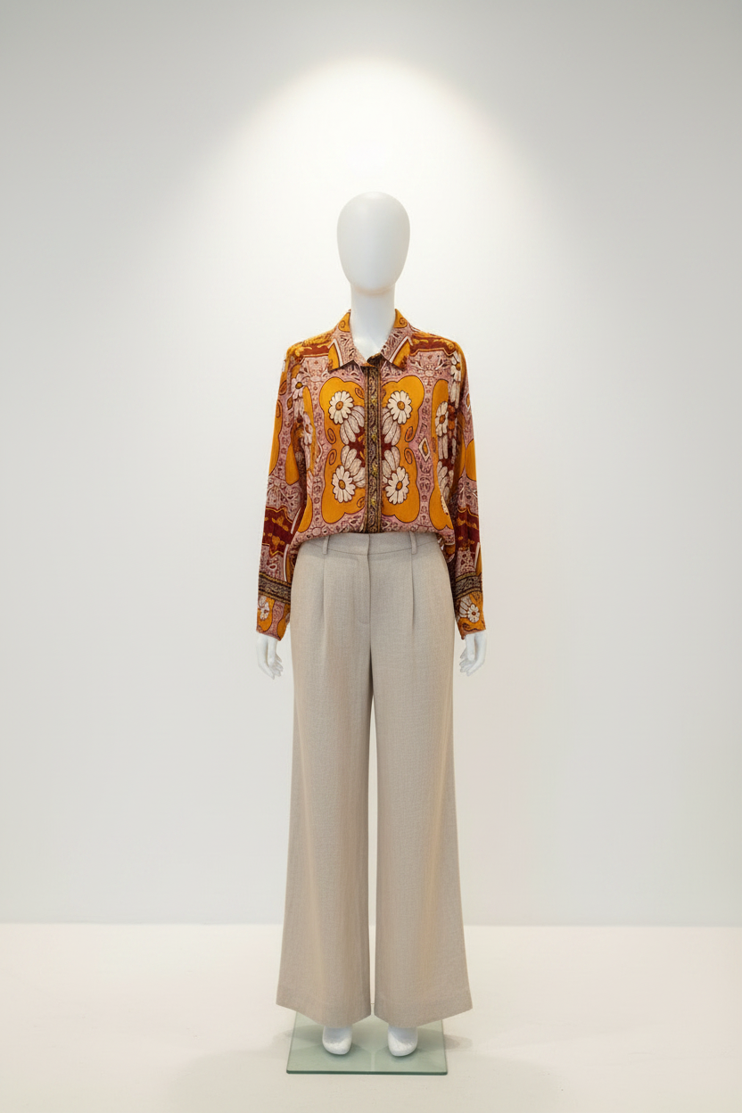 Chemise Sarilana Vitali Orange – An'ge