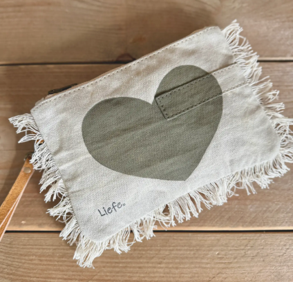 Pochette cœur olive Liefe NL