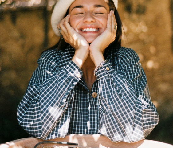 Chemise COTTYFISH à carreaux noir délavé artiste peintre coton bio 100 %