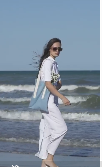 Polo COTTYFISH blanc ANGEL SEA 100 % biologique