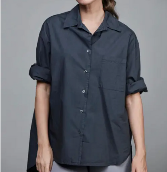 Chemise boyfriend en coton - TU