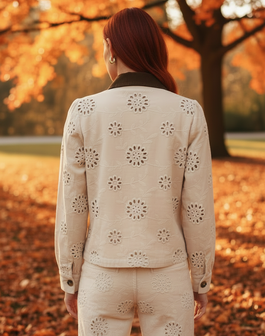 Veste Broderie Anglaise Irish Cream – Nümph