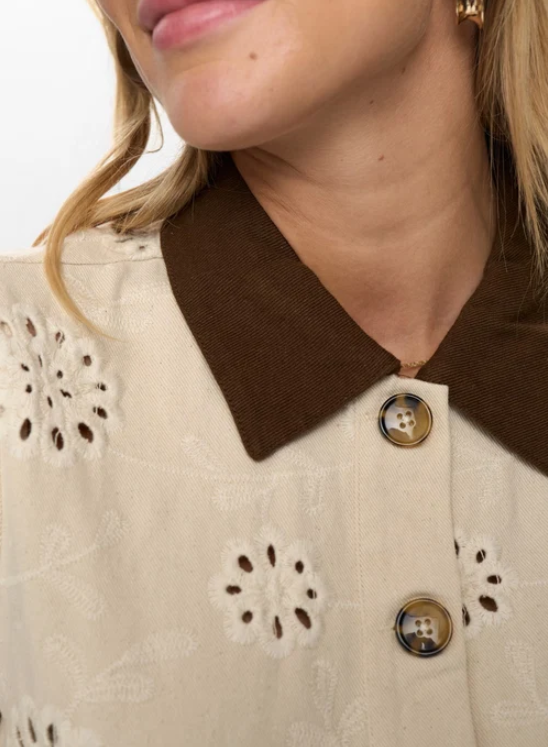 Veste Broderie Anglaise Irish Cream – Nümph