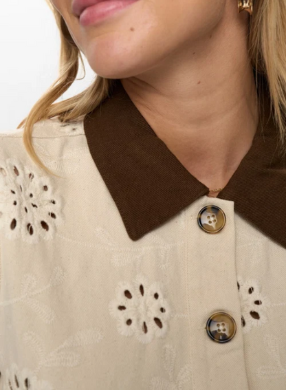 Veste Broderie Anglaise Irish Cream – Nümph