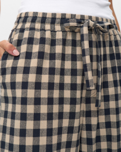 Pantalon à Carreaux marine Nuchikka Dark Sapphire – Nümph
