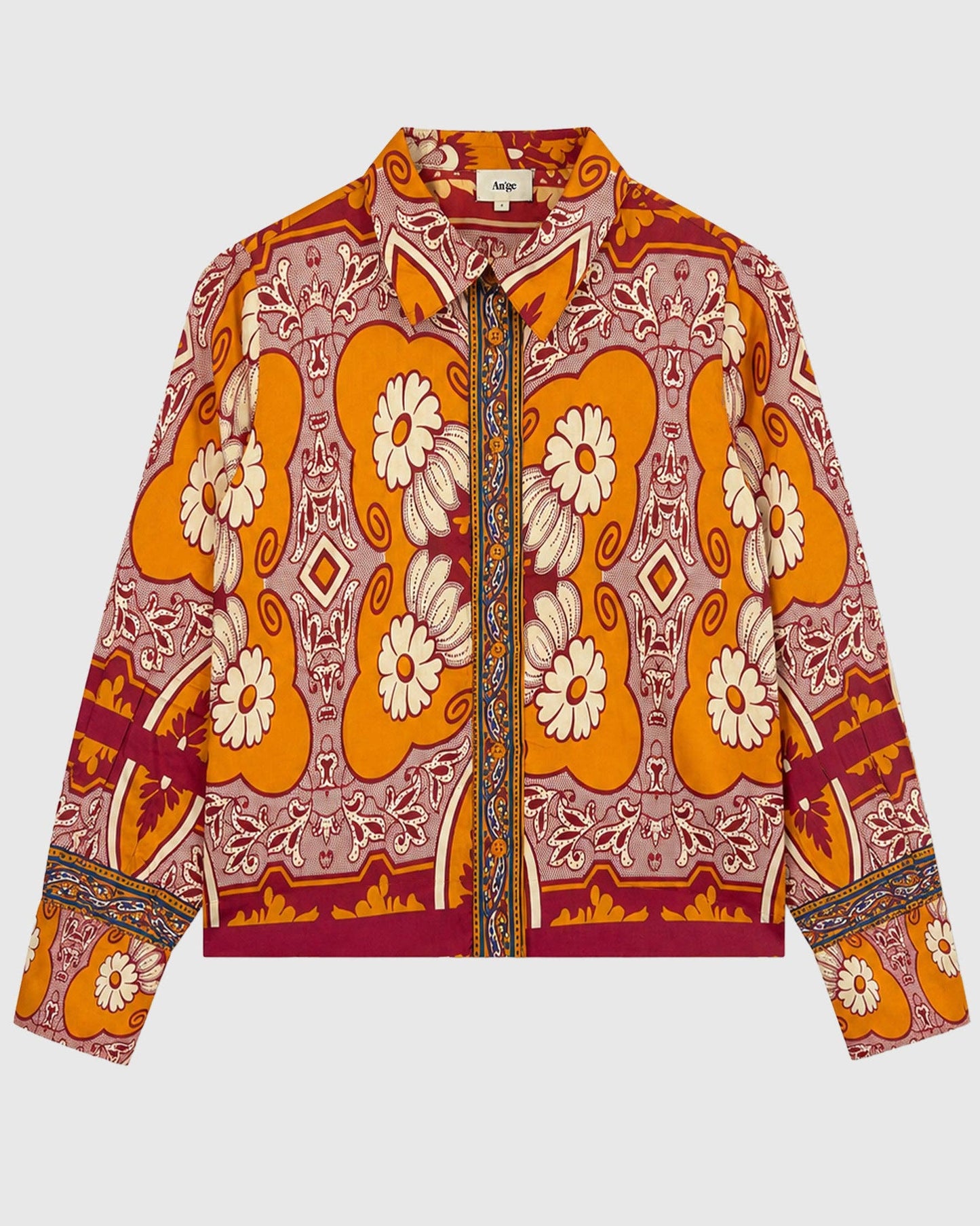 Chemise Sarilana Vitali Orange – An'ge