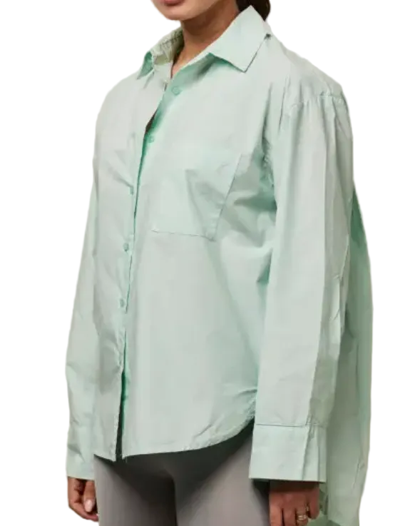 Chemise "boyfriend" Sixty Days en coton - TU menthe