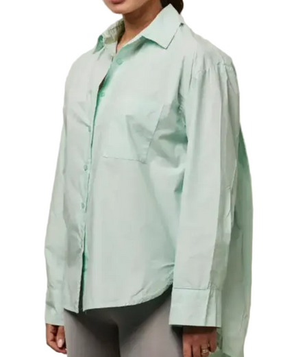 Chemise "boyfriend" Sixty Days en coton - TU menthe