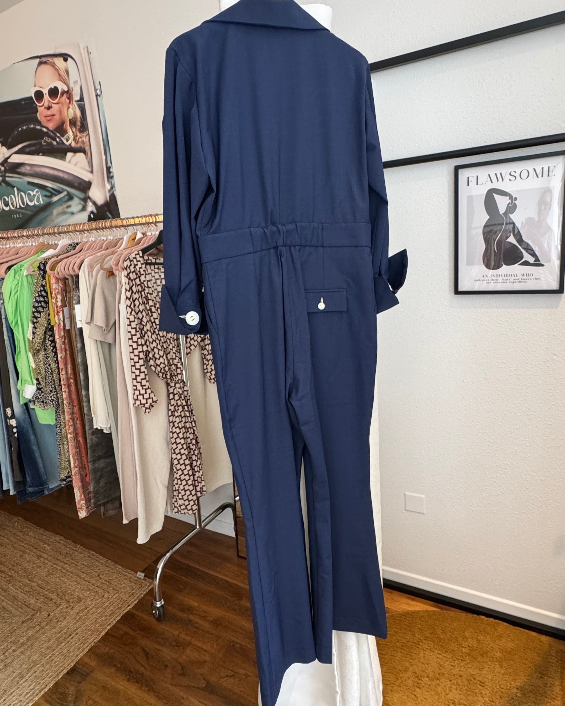 Combinaison bleu nuit - the air uniform - Salut Beauté dos
