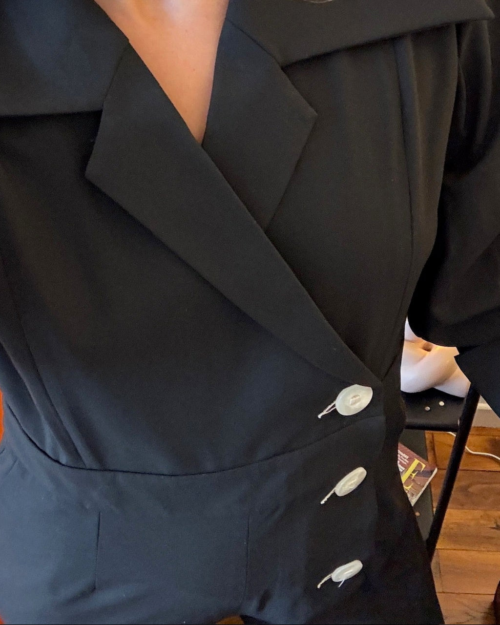 Combinaison noir - Collection the air uniform new black - Salut Beauté zoom