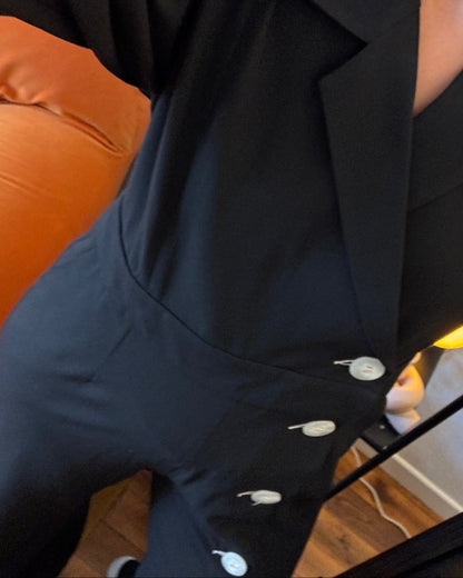 Combinaison noir - Collection the air uniform new black - Salut Beauté zoom bis