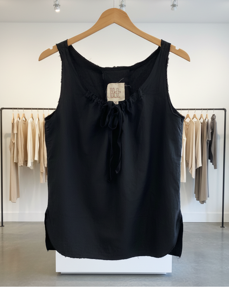 Débardeur HANNOW WESSEL Celestina 100% coton noir T36