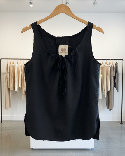 Débardeur HANNOW WESSEL Celestina 100% coton noir T36