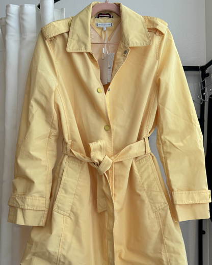 Trench imperméable jaune beurre modèle Saba Packable – TOMMY HILFIGER - Taille S