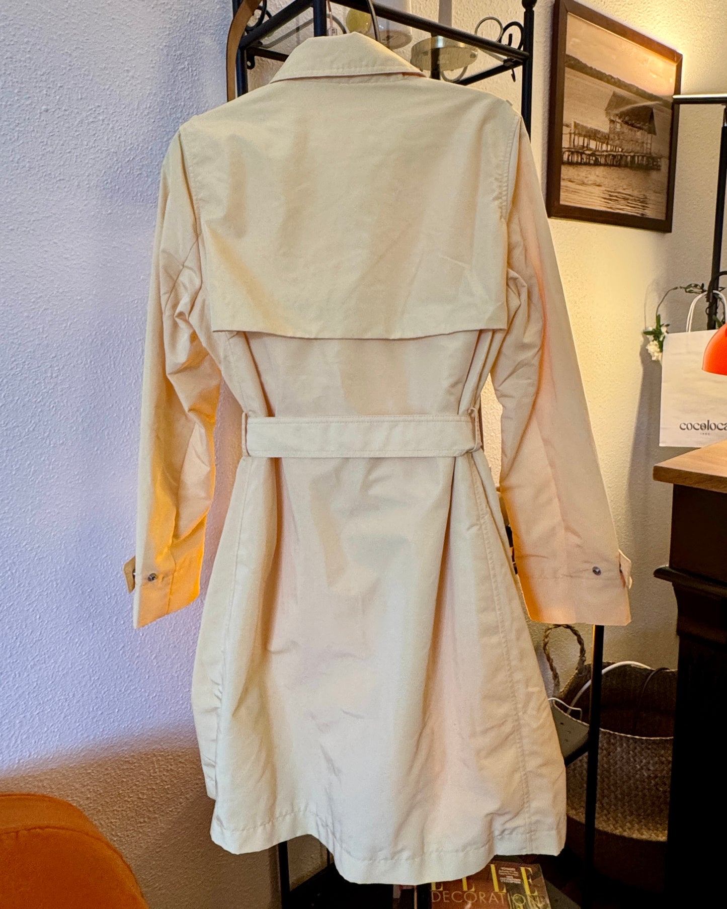 Trench imperméable jaune beurre modèle Saba Packable – TOMMY HILFIGER - Taille S