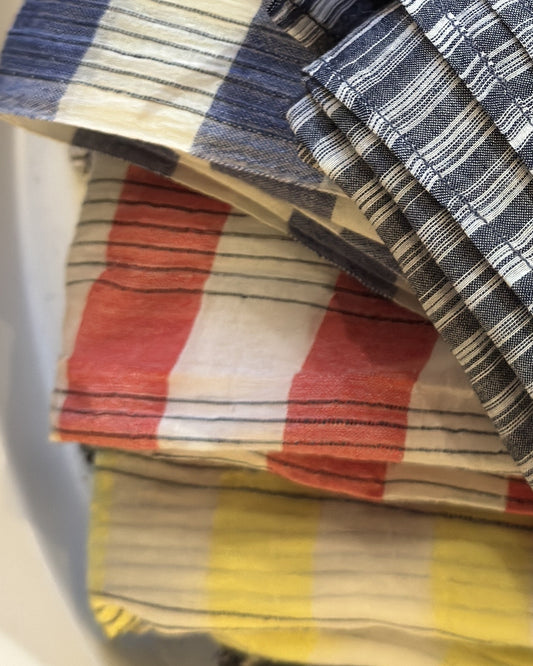 Écharpe coton carreaux La Maison de Soil