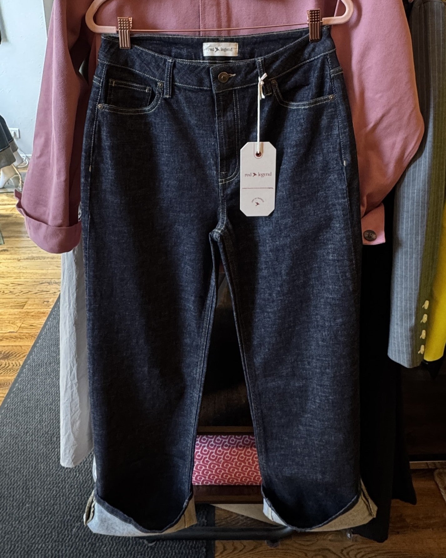 Jean RED LEGEND Lover bleu waterwash 