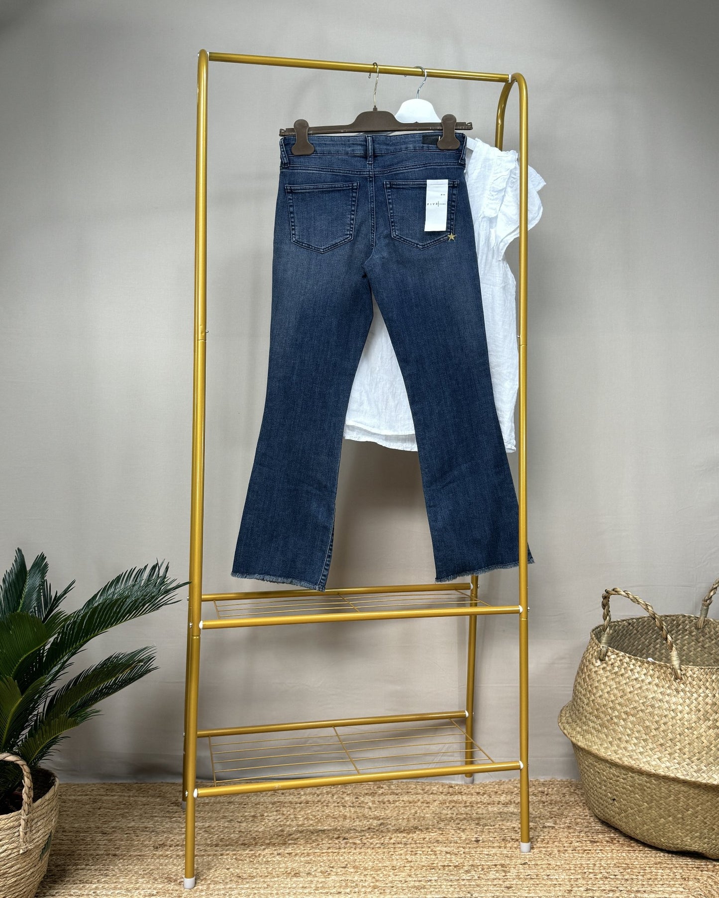 Jean Five Jeans flared Léonie bleu denim