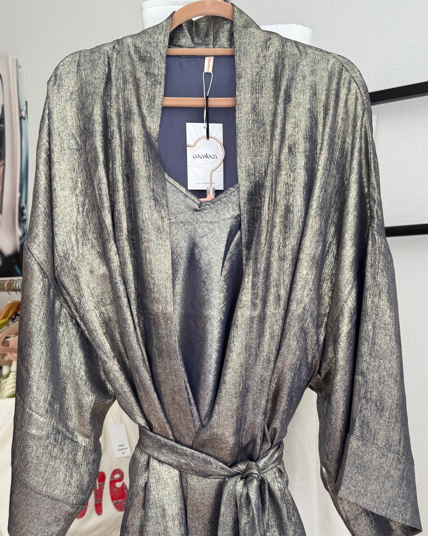 Kimono Starlight Indigo portant bis
